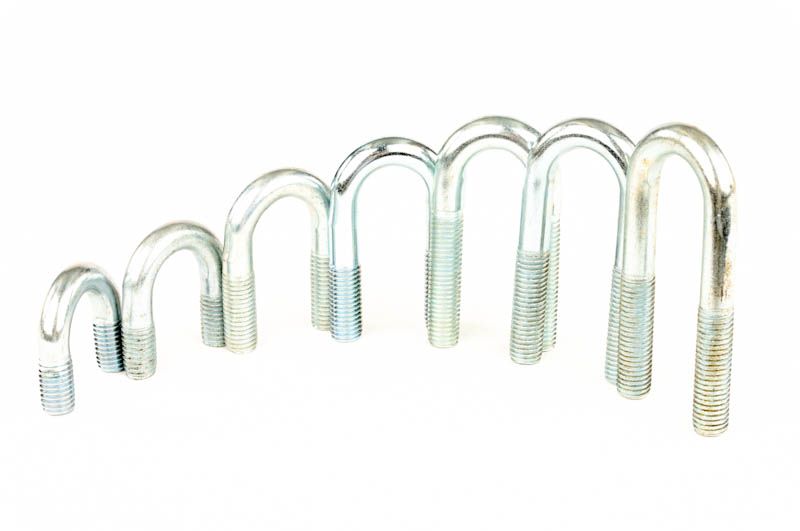 Rundstål u-holder 100mm